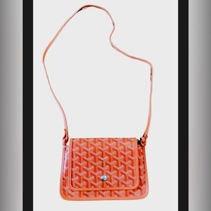 New GOYARD Orange Pocket Wallet Crossbody Bag Purse